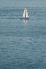 Fototapeta premium sailing boat on the sea