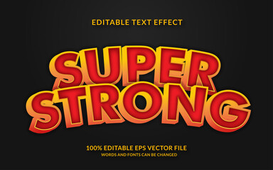 Fototapeta premium Super Strong text effect