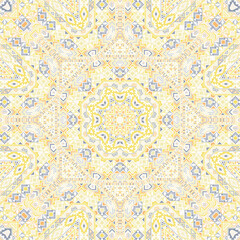 Abstract seamless pattern with geometric elements structure.