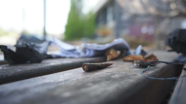 Military destruction as a result of shelling