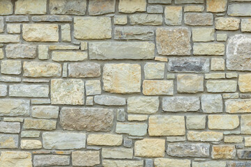 Solid beige and brown stone wall. Suitable for background