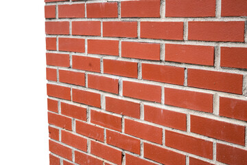 Obraz premium Red Brick Wall Texture - Angled