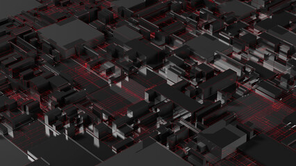 Fototapeta premium Abstract technology background. Data center.