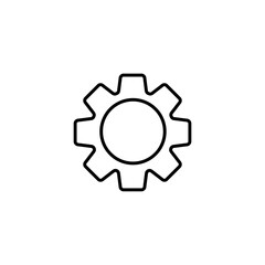 Setting icon vector, Tools, Cog, Gear Sign Isolated on white background. Help options account concept. Trendy Flat style for graphic design, logo, Web site, social media, UI, mobile app, EPS10