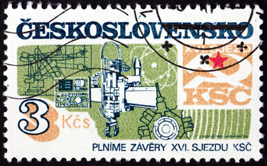 Postage stamp Czechoslovakia 1982 engineering, science and technology