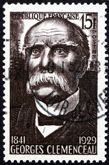 Postage stamp France 1951 Georges Clemenceau