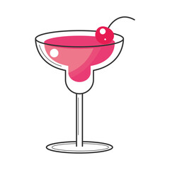 cocktail with cherry