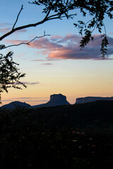 sunshine in Hill in Chapada Diamantina, Bahia, Brasil