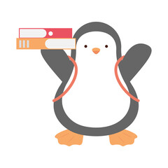 school penguin student