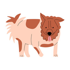 Obraz na płótnie Canvas Dog portrait. Vector illustration in flat style