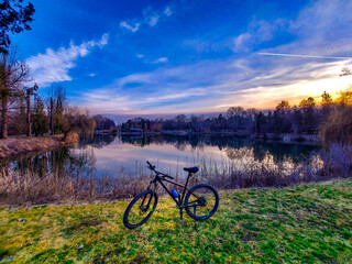 bicycle in the park