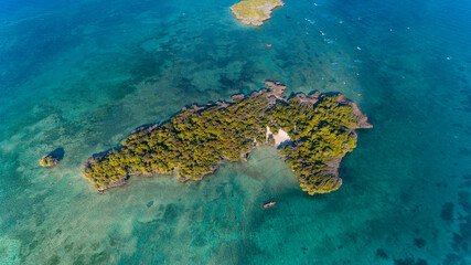 Fototapeta na wymiar fumba island, zanzibar
