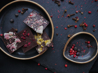 healthy vegan sweets. natural, healthy candies. healthy food. sweets with spices.