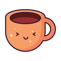 kawaii cup coffee food