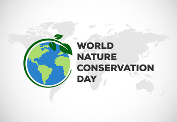 World nature conservation day vector illustration