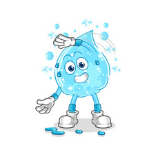 soda water stretching character. cartoon mascot vector