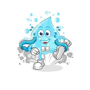 recommend clip art: soda water runner character. cartoon mascot vector