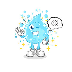 soda water agree mascot. cartoon vector