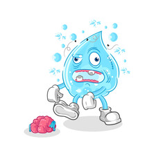 soda water zombie character.mascot vector