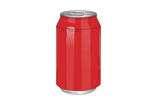 red soda can