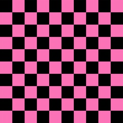 black and pink checkered seamless geometric pattern, square template,vector,illustration.
