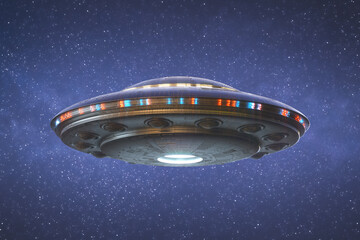 Unidentified Flying Object Space Clipping Path © ktsdesign