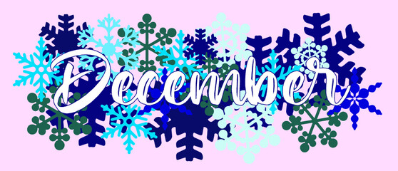 december abstract background