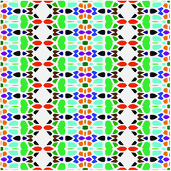 Seamless vector background with repeat pattern. multicolored  mosaic. Perfect for fashion, textile design, cute themed fabric, on wall paper, wrapping paper, fabrics and home decor.