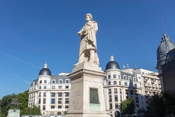 Fototapeta na wymiar University's Square of Bucharest Romania