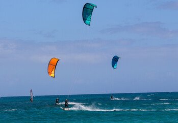 Kitesurfers