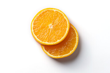 Orange isolate.Orange fruit.Fresh orange.orange slice on white.top view orange.orange navel,rip orange australia 
 