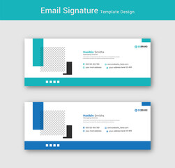 corporate company email signature or email footer template