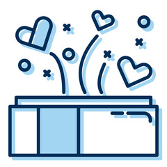 gift box icon with transparent background