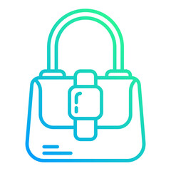 women's bag icon on a transparent background