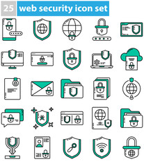 a collection of icon sets about web security