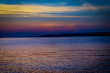 Sunset over Ottawa River. 