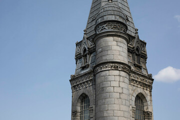Tower of The Sanctuary of Our Lady of Lourdes in Southern France, Europe