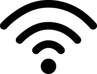WIFI Icon vector design on white background 6.eps
