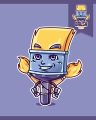Brush Ninja Mascot