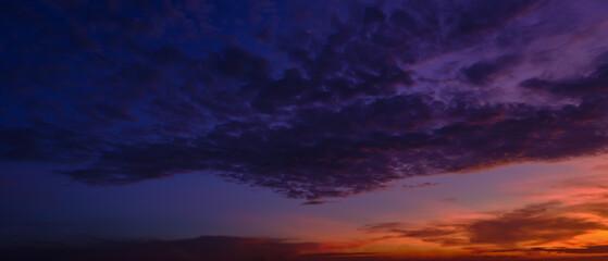 Fototapeta na wymiar Twilight sky sunset nature background.