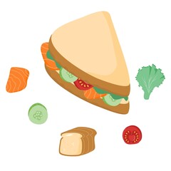 Fresh and tasty sandwich