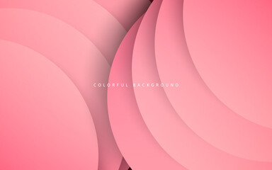 Abstract pink circle overlap layer background