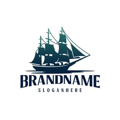 boat logo vector illustration