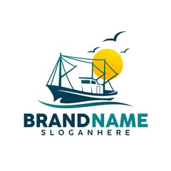 boat logo vector illustration