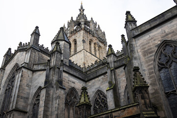 Historic St. Giles Cathedral in Edinburgh, Scotland