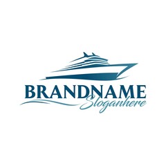 boat logo vector illustration