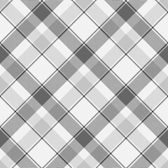 Black and white seamless plaid pattern background.