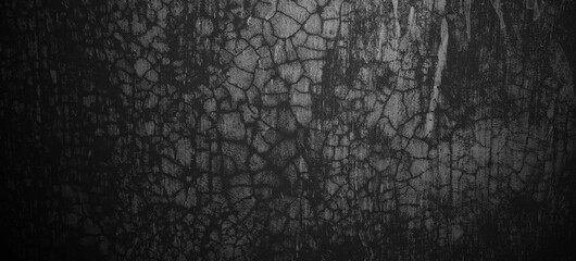 Scary black grunge goth design. horror black background. Scary dark walls, slightly light black...