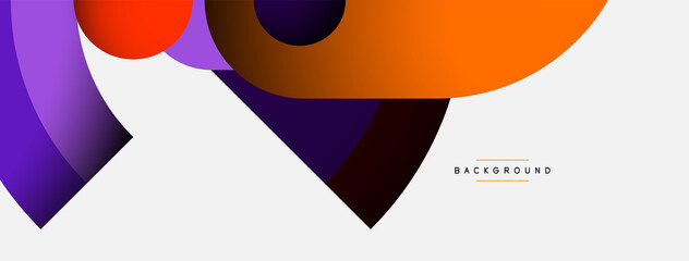 Trendy shapes, color minimal design composition, lines and shadows for wallpaper banner background or landing page