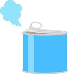 少し開封した缶詰め